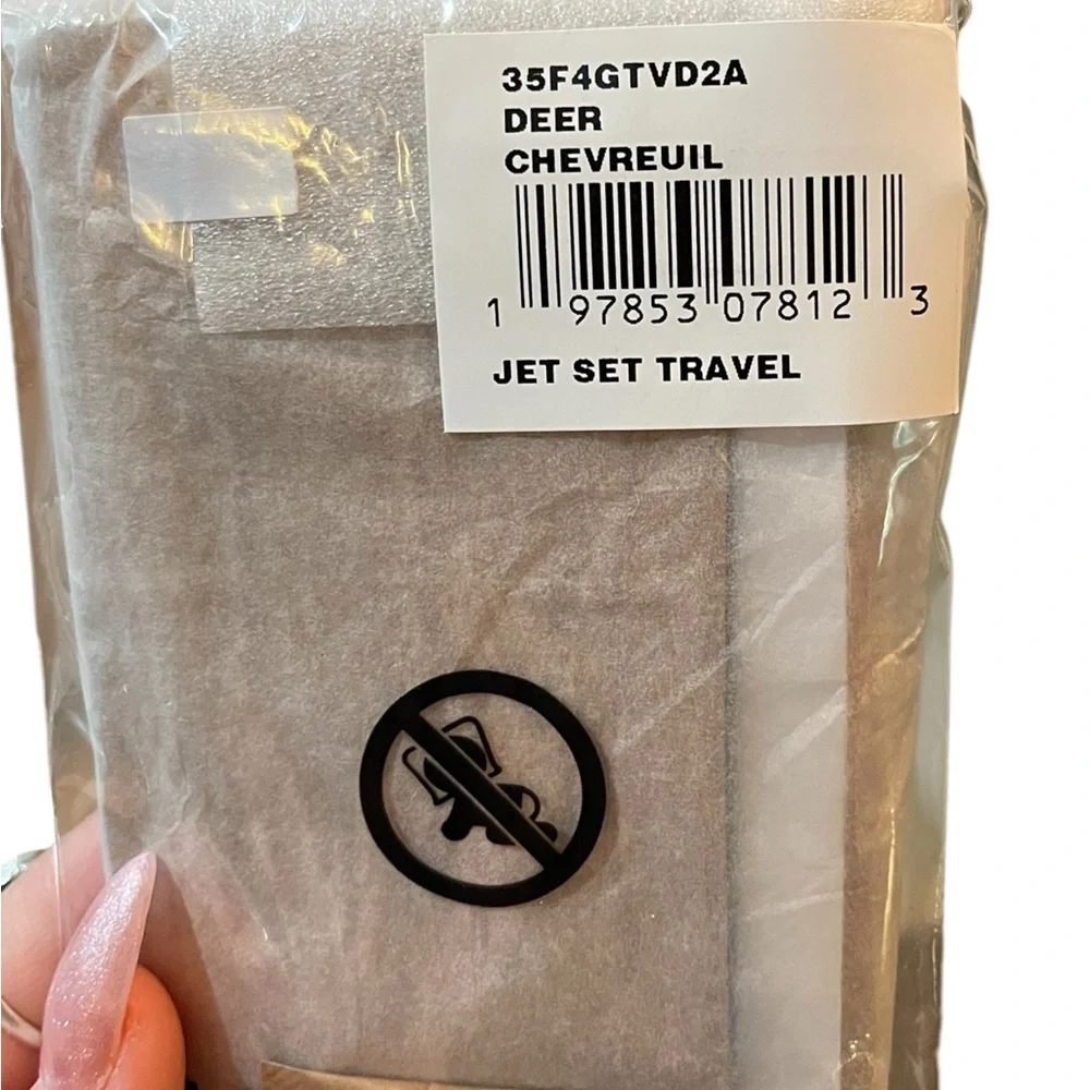 Michael Kors Jet Set Croc-Embossed Deer Chevreuil card holder - Picture 6 of 6